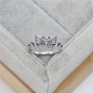 925 Sterling Silver Butterfly Ring